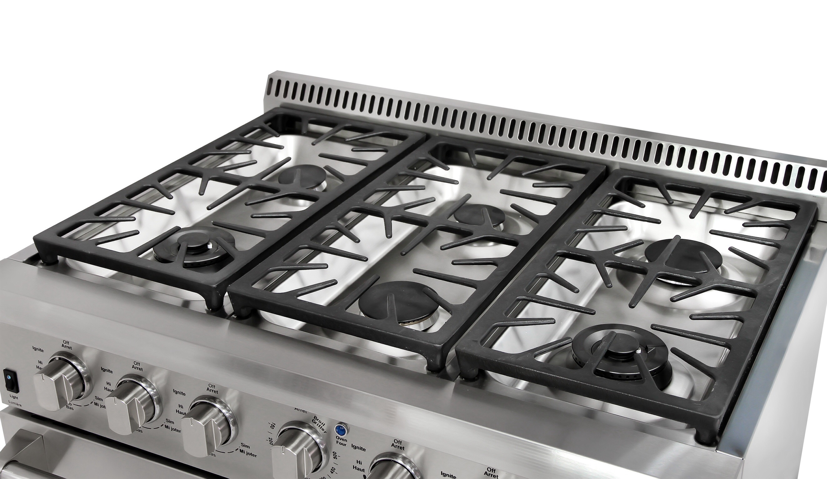 KUCHT 36 Professional Gas Range KRG3603u Stainless Steel Convection