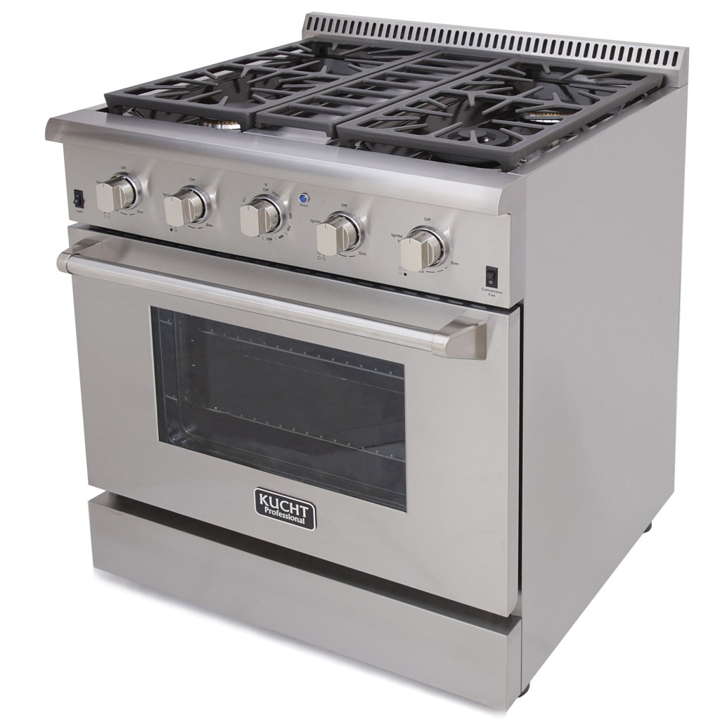 KUCHT 30 Professional Gas Range KRG3080U Stainless Steel Convection