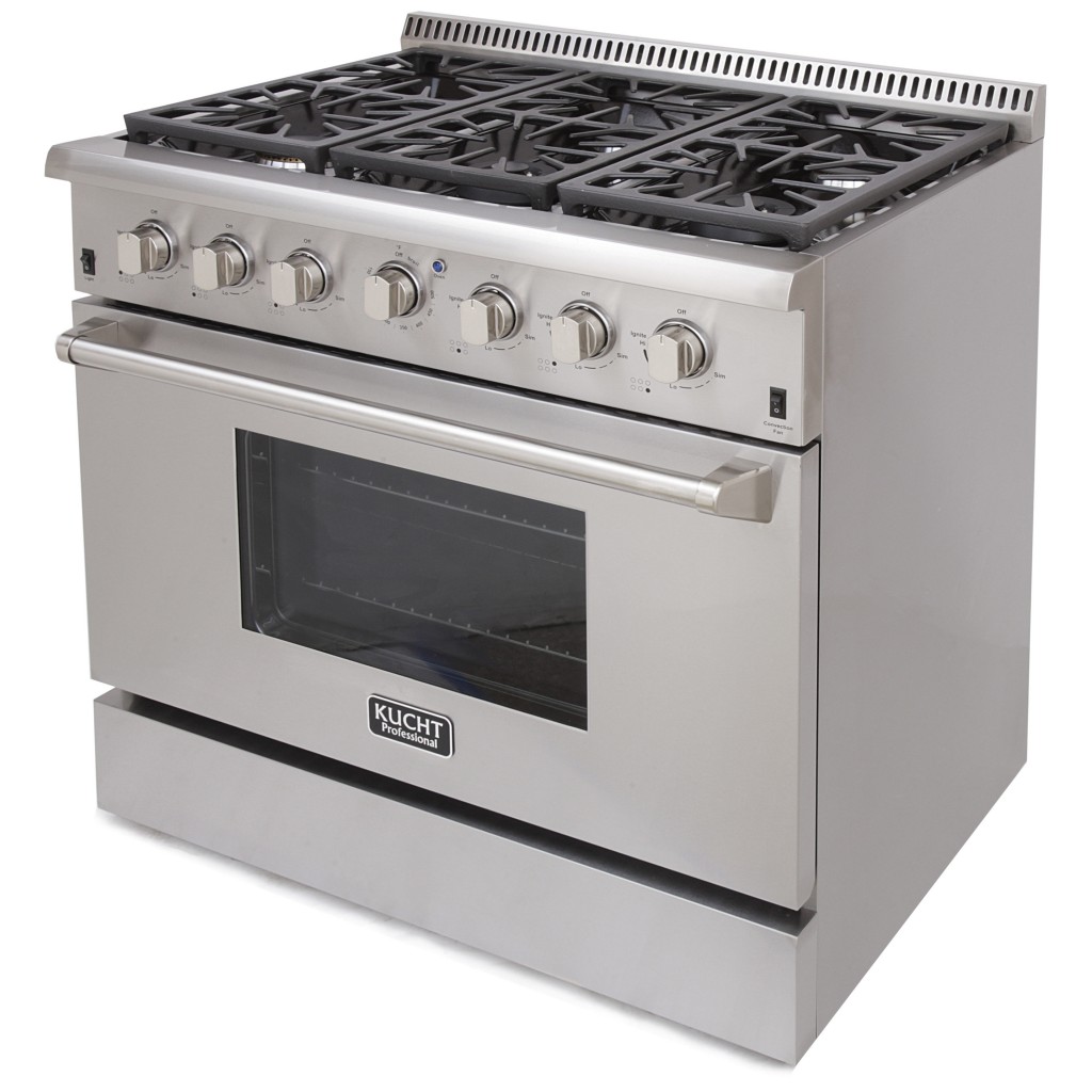 KUCHT 36 Professional Gas Range KRG3603u Stainless Steel Convection