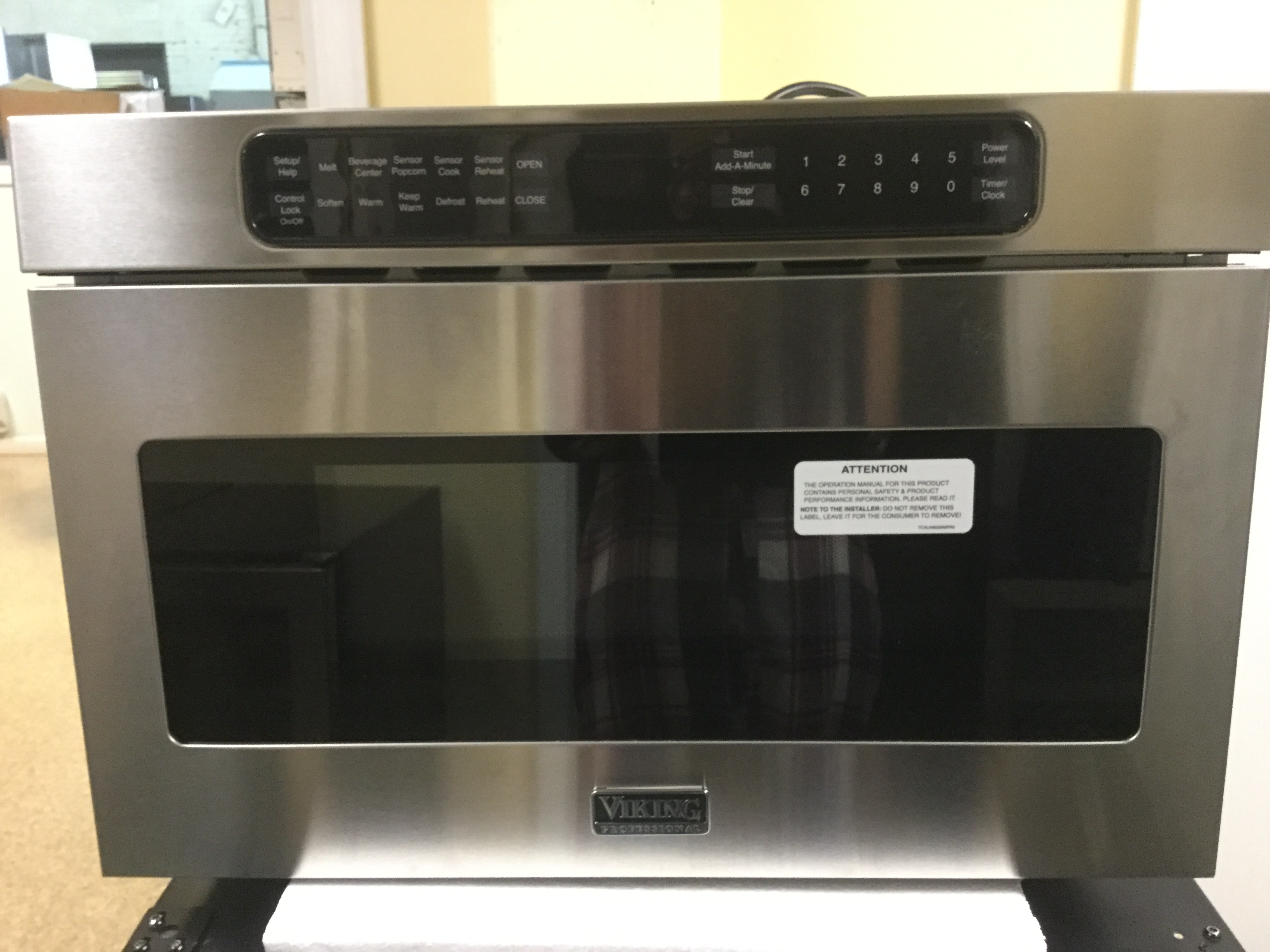 Viking 24 Built In Microwave Drawer In Stainless Steel All